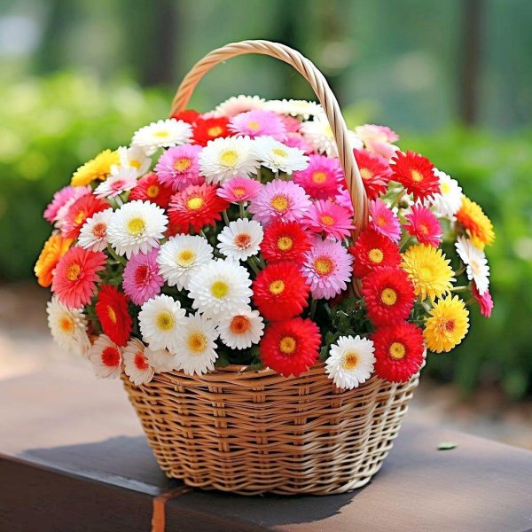 корзинка цветов