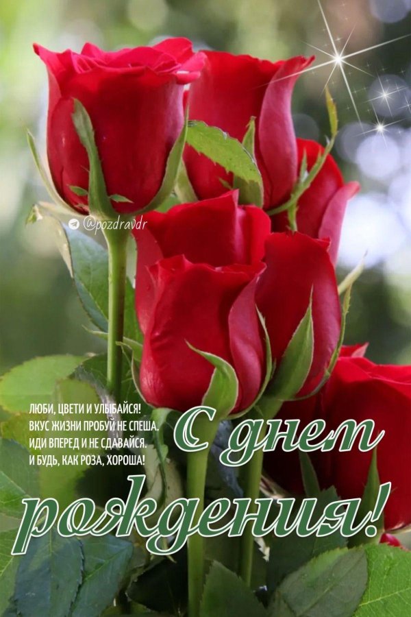 поздравление цветами