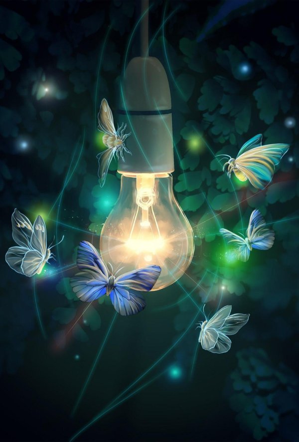 красивая лампочка