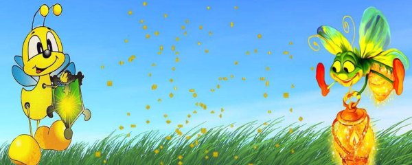 светлячки рисунок