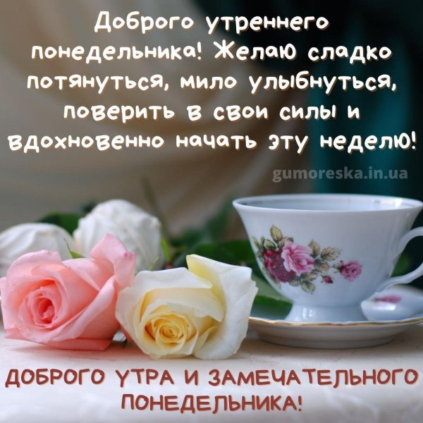поздравление с понедельником