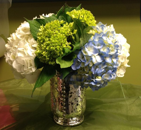 композиции с гортензией
