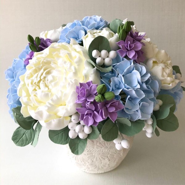 метельчатая гортензия из фоамирана