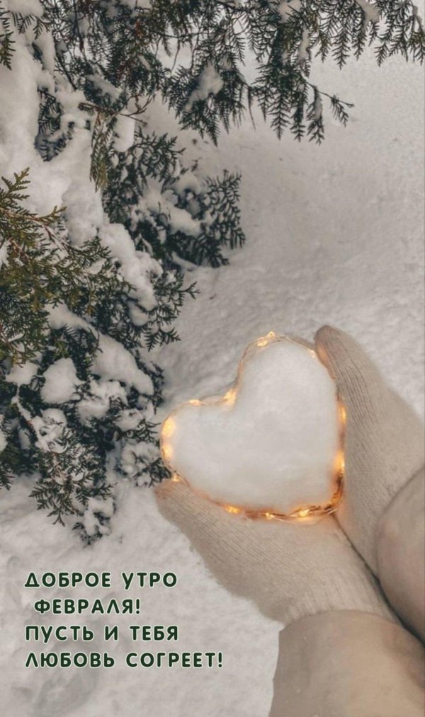 добрая зимнее утро