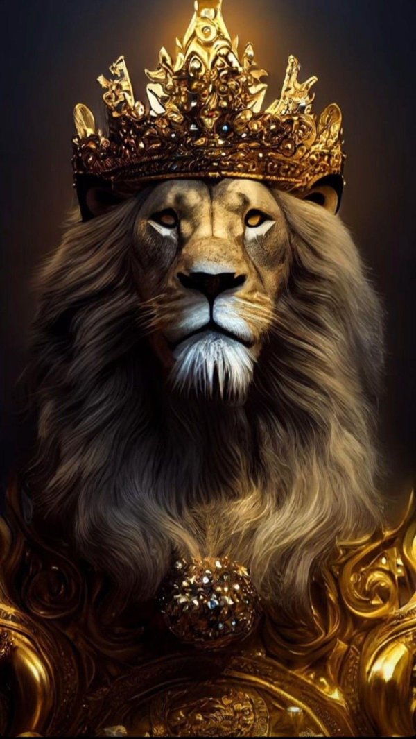 голова льва с короной