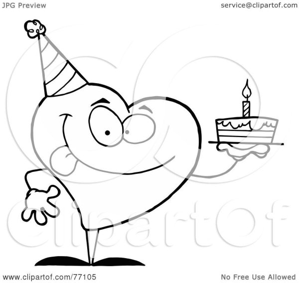 раскраски человек сердечко