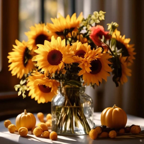 подсолнухи натюрморт