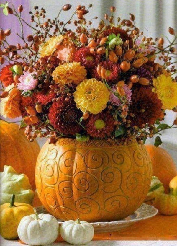 композиции из тыквы