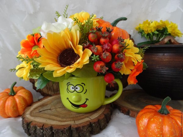 цветочно овощные композиции