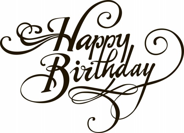 happy birthday красивый шрифт