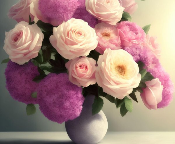 красивые цветы в вазе