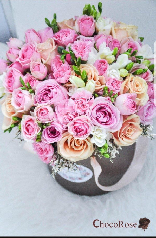 цветы в коробке