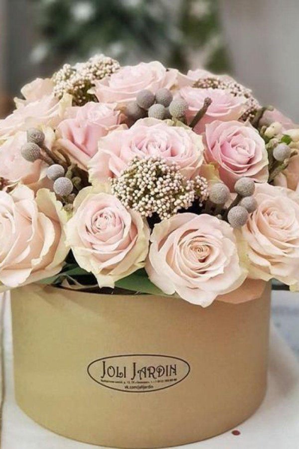 букет в пастельных тонах