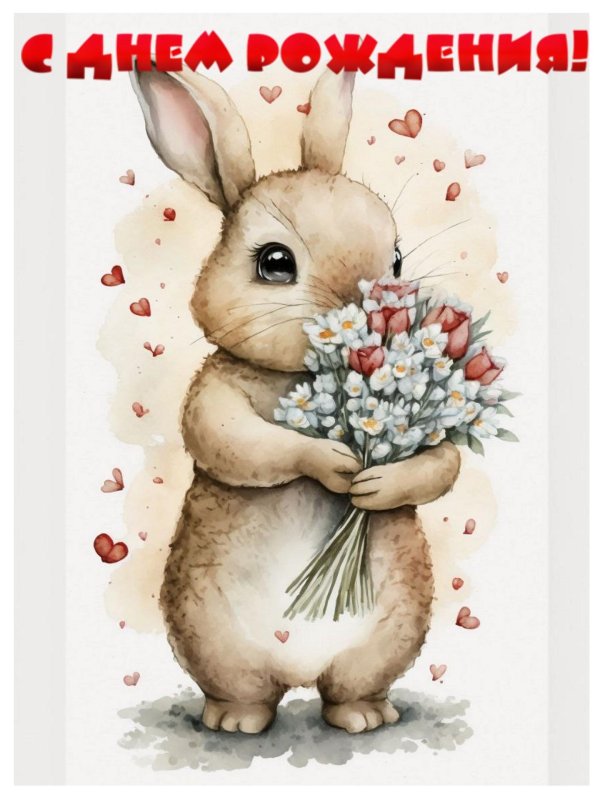 рисунок кролик