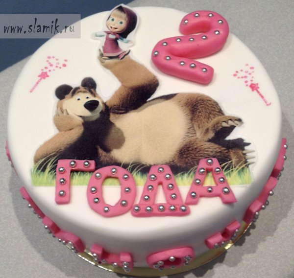 торт маша и медведь девочке 3 годика