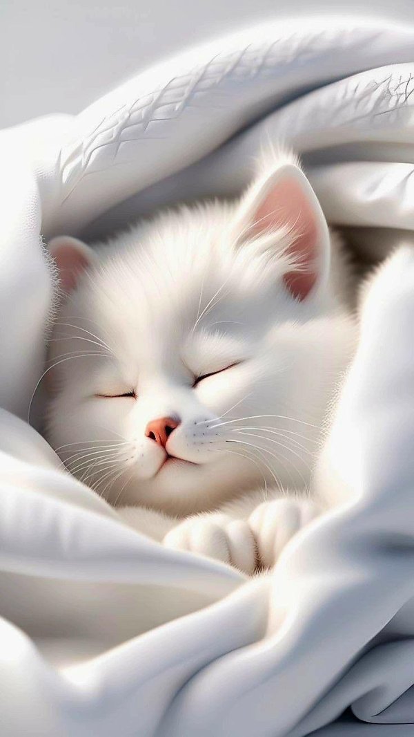 белая кошечка