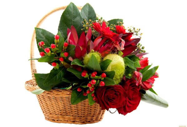 корзинка с цветами