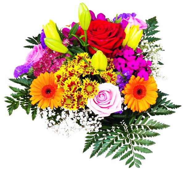 яркие букеты