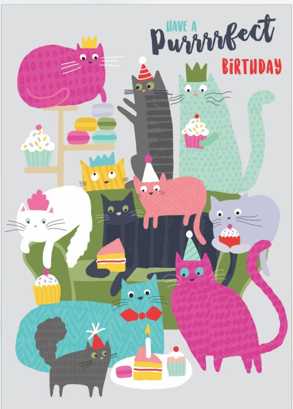 happy birthday кошки