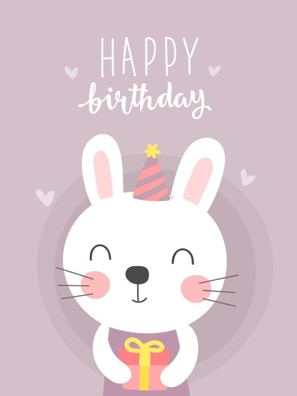 happy birthday bunny
