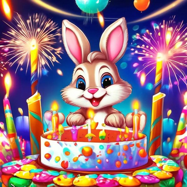 с днём рождения зайка