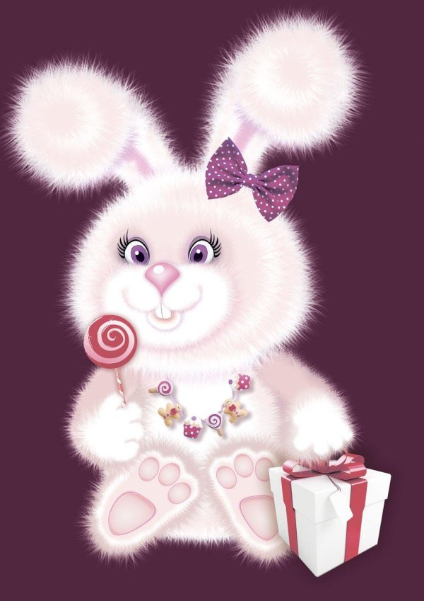 розовые зайчики