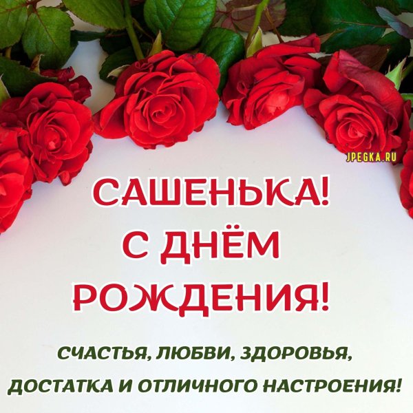 сашенька с днем рождения