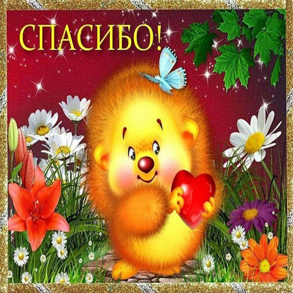 спасибочки открытка