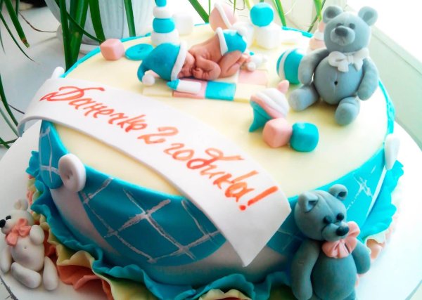 тортик на рождение ребенка