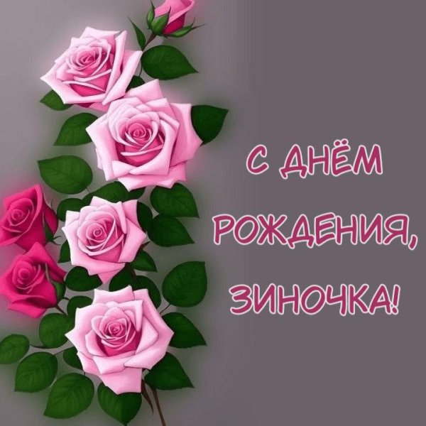 с днём рождения зина