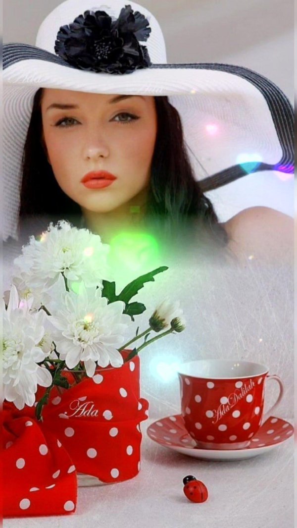 девушка в шляпке