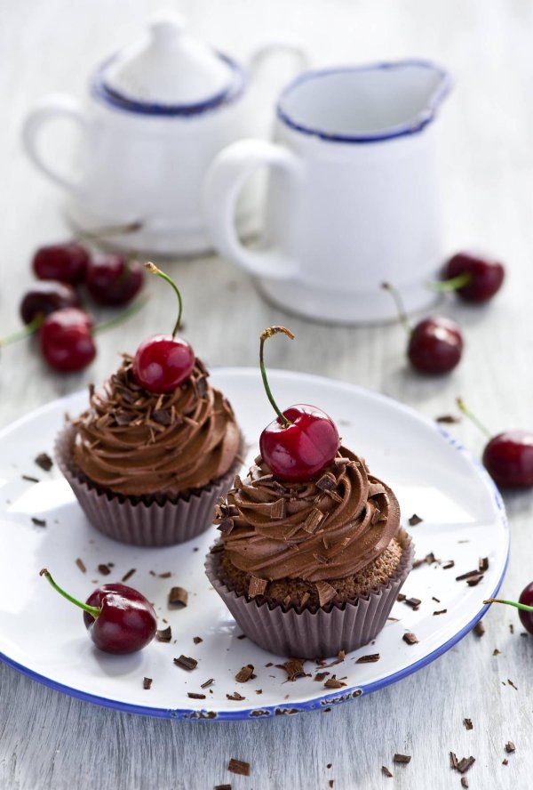 шоколадный ганаш капкейки