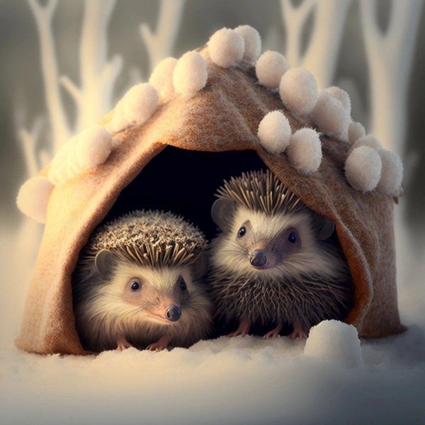 зимний ёжик