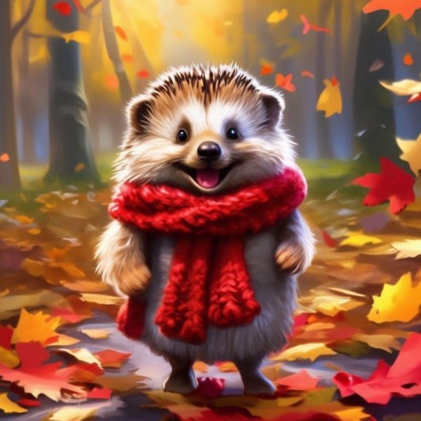 осенний ёжик