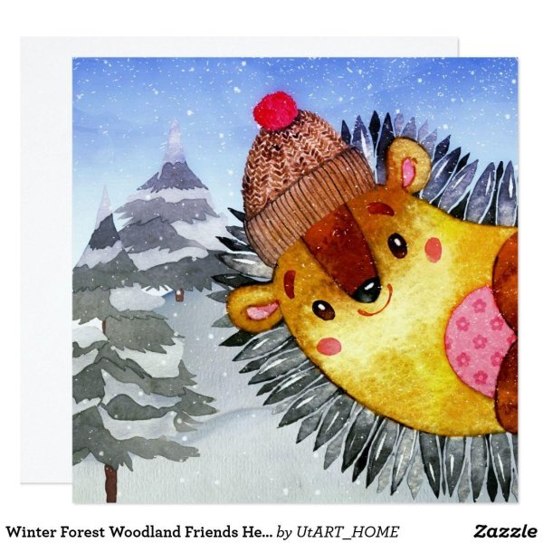 постер с ежиком