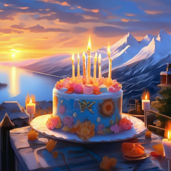 тортик со свечками