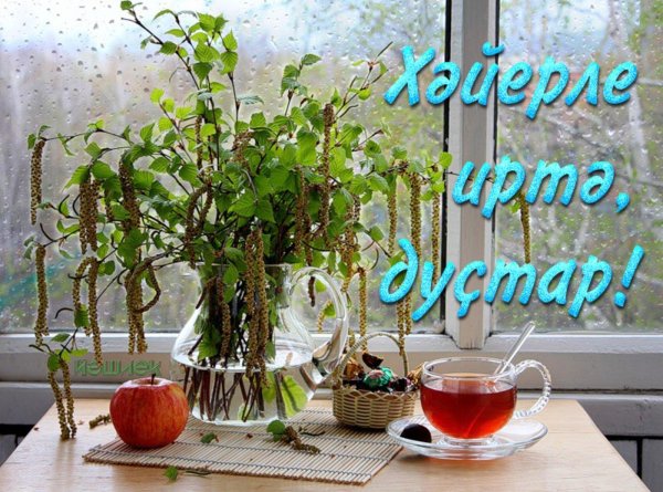 открытка хәерле иртә на татарском языке