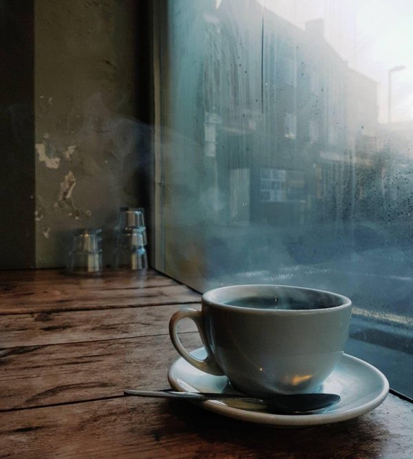 горячего кофе