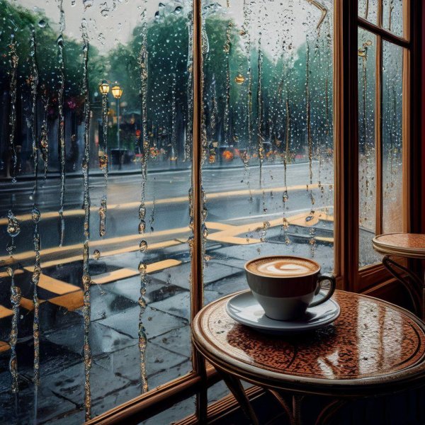 rain and coffee
