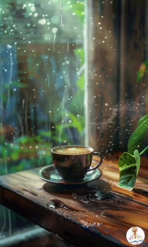 coffee and rain