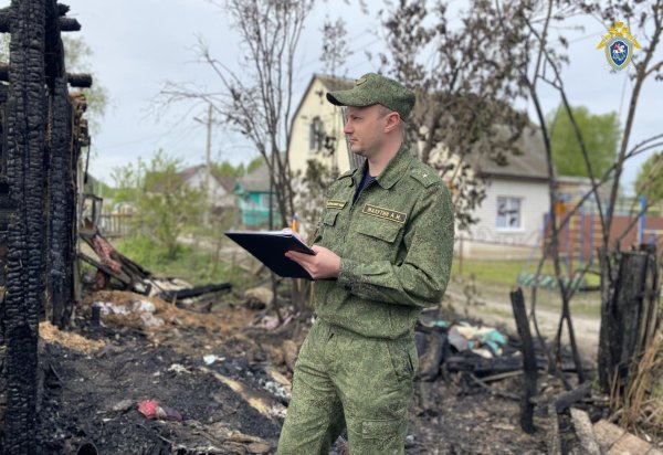 сгоревший дом