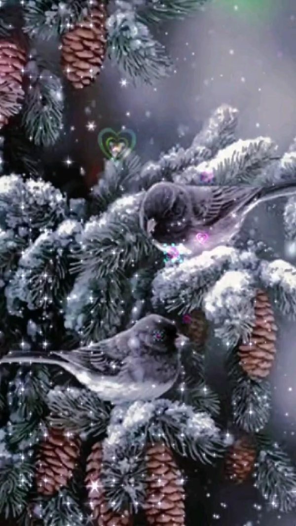 открытка зимняя