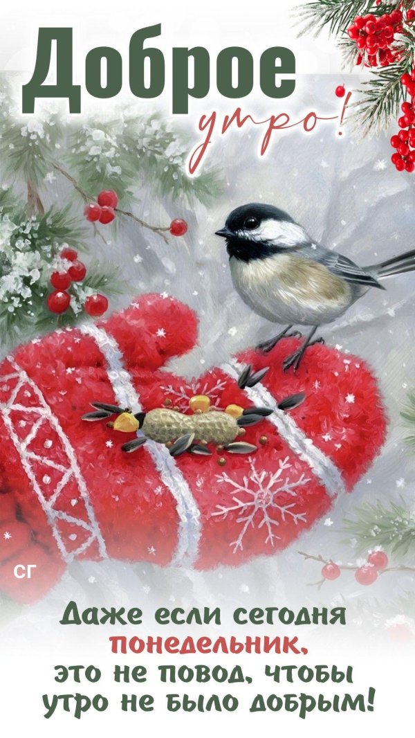 открытки с добрым зимним понедельником