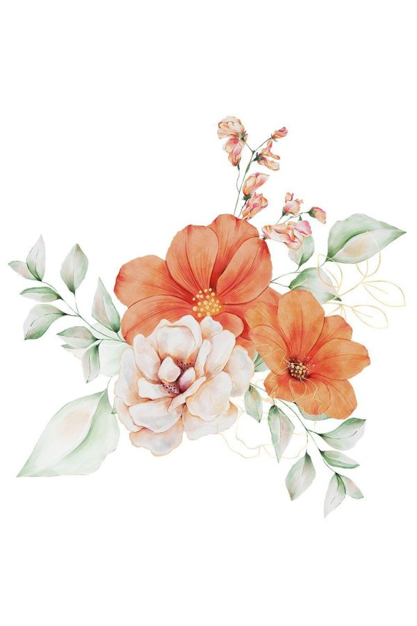 цветок акварель