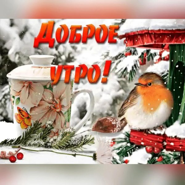 с доброе утро зимнее