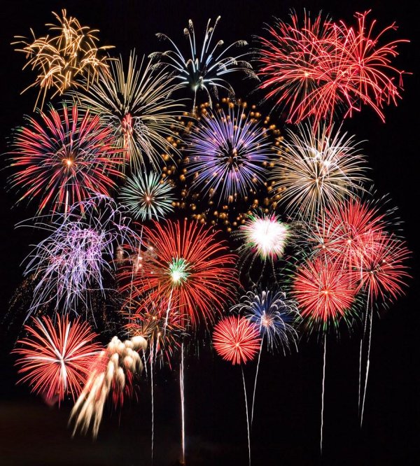 старый новый год фейерверк