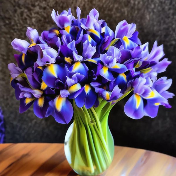 красивый букет ирисов