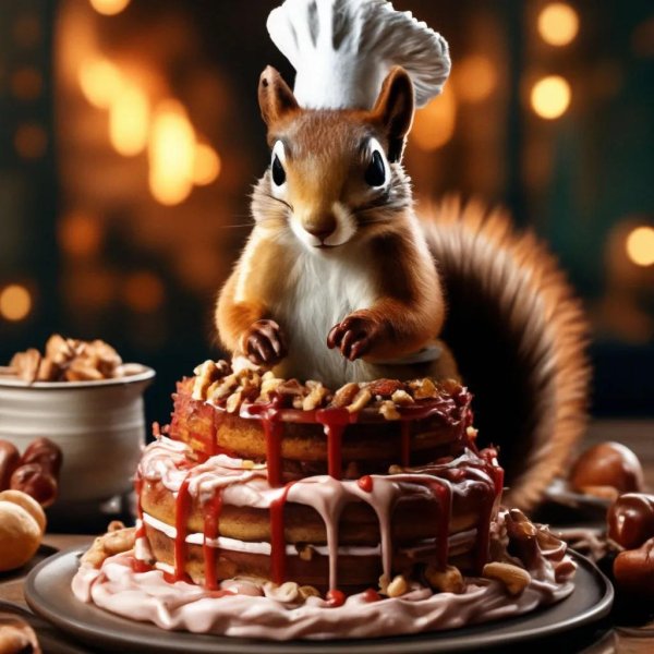 красивая белка