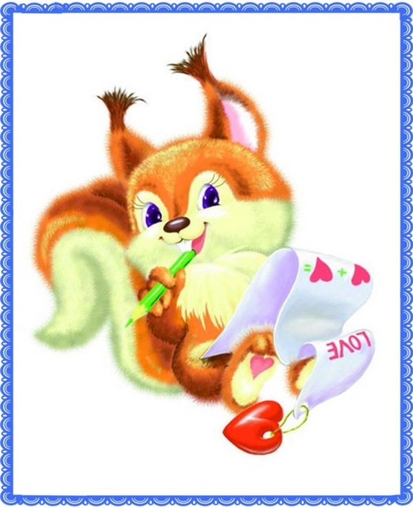 плакат вырубной белочка