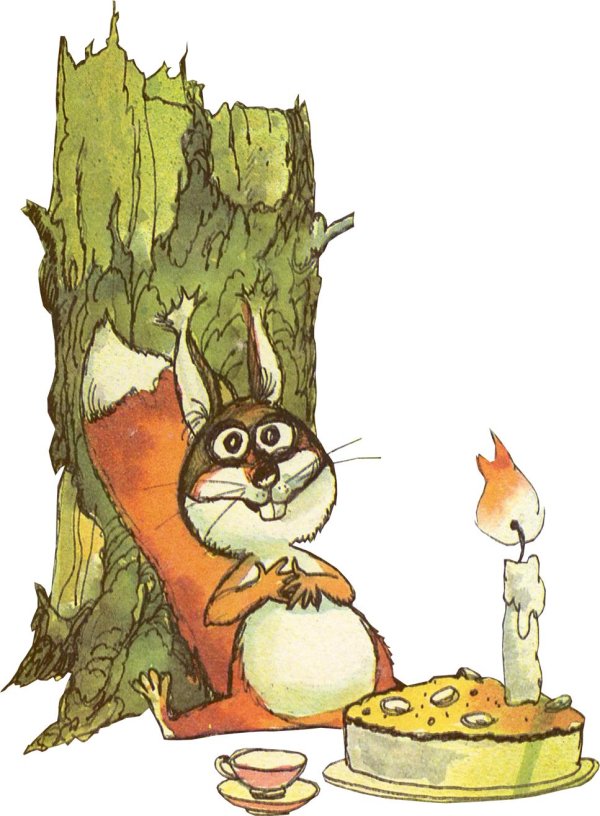 рисунки белочек